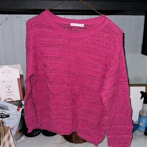 Staccato pink sweater size small. Worn once.
